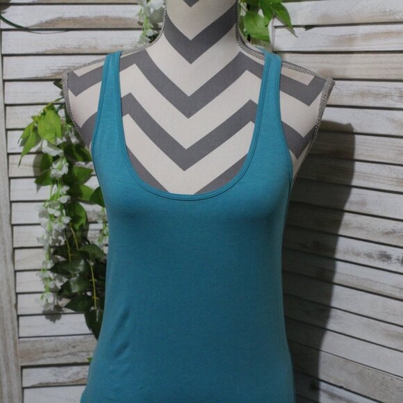 Lululemon Teal Blur Tank Dress Open Back Sleeveless (211) - Picture 4 of 13
